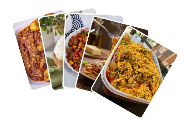 Food meal cards